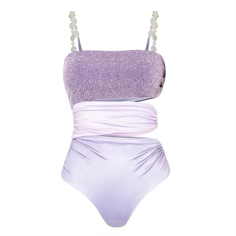 The pearl purple swimsuit